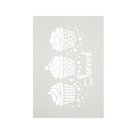 Sablon bricolaj A4 - Sweet Cupcakes