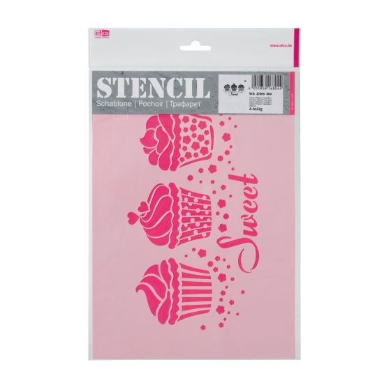 Sablon bricolaj A4 - Sweet Cupcakes