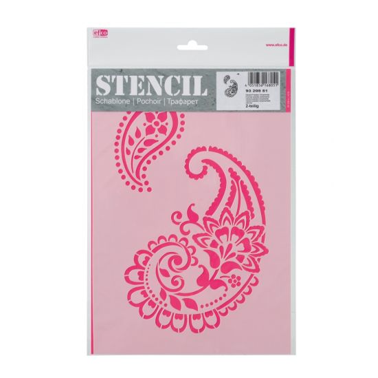 Sablon bricolaj A4 - Paisley Ornamente