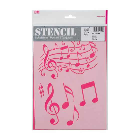 Sablon bricolaj A4 - Musical Notes