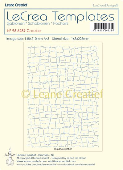Sablon pentru embosare 22,5 x 16,3 cm - Crackle