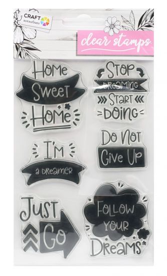 Set 6 stampile - Motivational sign