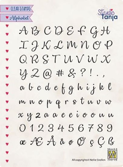 Set 87 stampile din silicon - Alphabet Lena 2