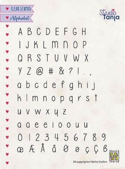 Set 87 stampile din silicon - Alphabet Lars 2