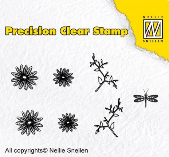 Set 7 stampile din silicon - Marguerite