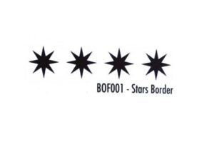 Matrita pentru embosare margine 15 x 2 cm - Stars border