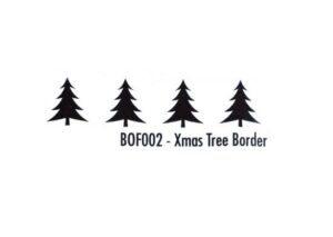 Matrita pentru embosare margine 15 x 2 cm - Xmas trees border