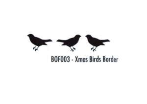 Matrita pentru embosare margine 15 x 2 cm - Xmas birds border