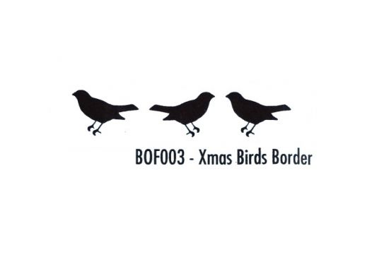 Matrita pentru embosare margine 15 x 2 cm - Xmas birds border