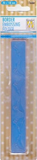 Matrita pentru embosare margine 15 x 2 cm - Xmas birds border