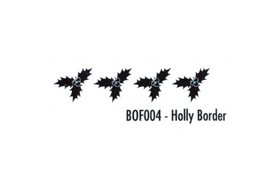 Matrita pentru embosare margine 15 x 2 cm - Holly border