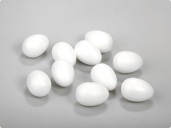 Set 10 oua din polistiren, 3,9 cm