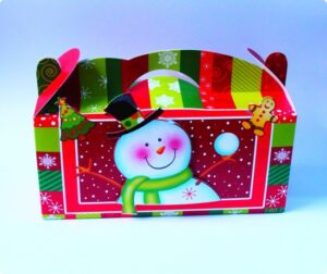 Cutie cu aplicatie om de zapada -11 x 25 x 10 cm