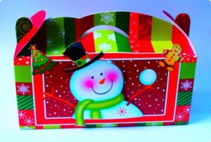 Cutie cu aplicatie om de zapada - 13,5 x 31 x 12 cm