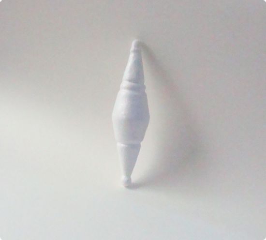 Ornament din polistiren - model romb, 17 cm