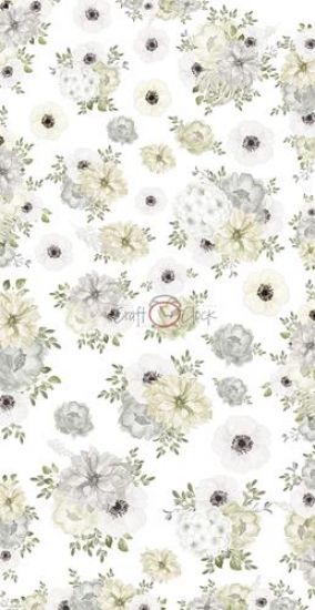 Set 12 coli imprimate - 15,5 x 30,5 cm - Flowers