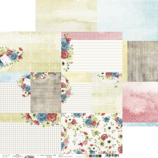 Coala hartie cu 2 fete diferit imprimate, 30,5 x 30,5 cm - Mom's Garden - 06