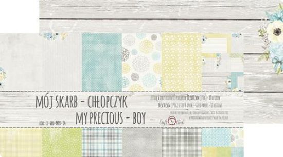Set 6 coli cu 2 fete diferit imprimate - 30,5 x 30,5 cm - My Precious - Boy