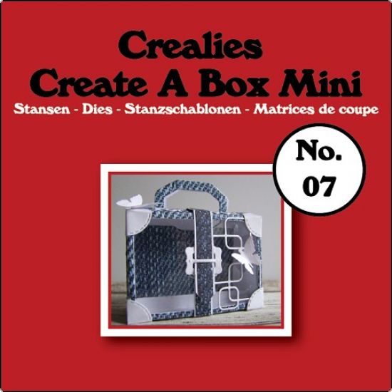 Set 4 matrite Crealies - Create A Box Mini no. 07 - Suitcase