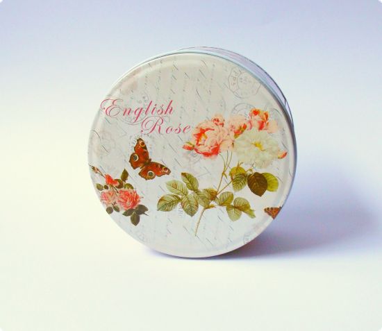 Cutie rotunda din metal - English Rose