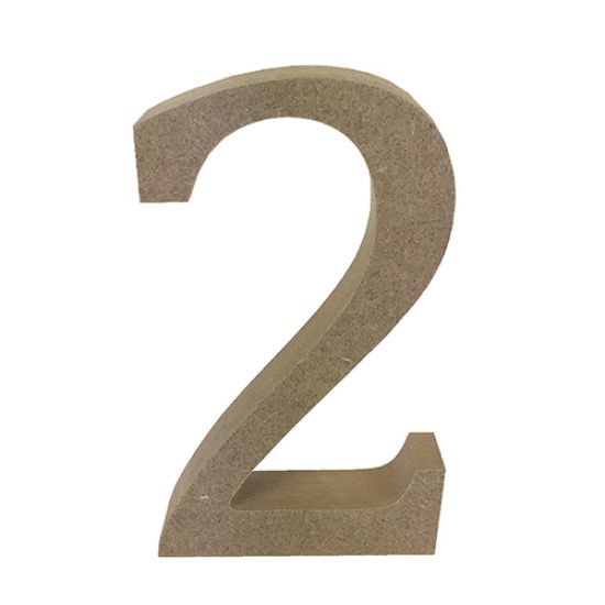 Cifra 2 din MDF