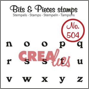 Stampila Crealies Bits & Pieces no. 504 - Letters n-z