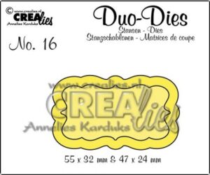 Set 2 matrite Crealies Duo Dies no. 16 - Duo Labels 3