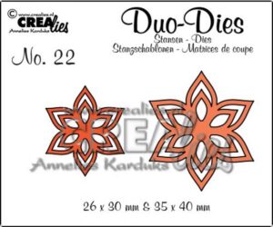 Set 2 matrite Crealies Duo Dies no. 22 - Flowers 13