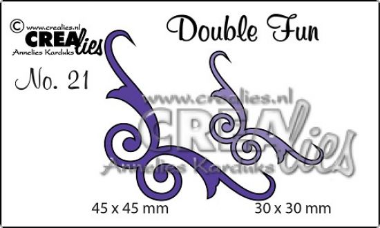 Set 2 matrite Crealies Double Fun no. 21 - Corners 5