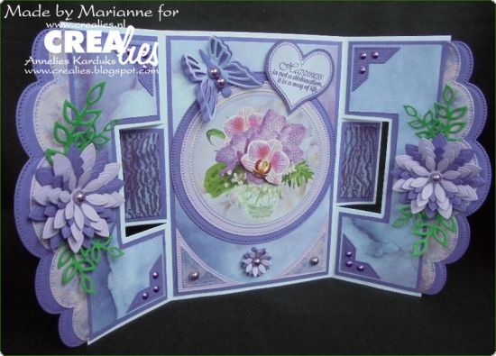 Set 2 matrite Crealies Double Fun no. 30 - Corners with dots