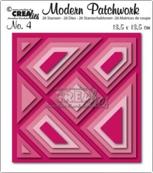 Set 26 matrite Crealies Modern Patchwork no. 4