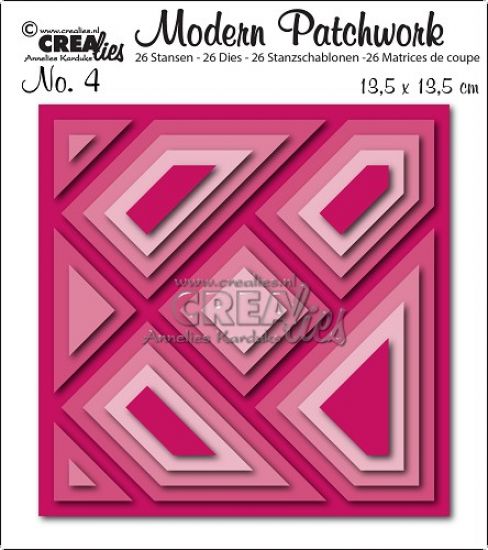 Set 26 matrite Crealies Modern Patchwork no. 4