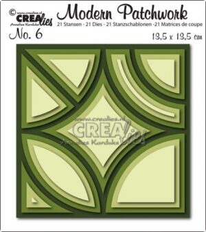 Set 25 matrite Crealies Modern Patchwork no. 6