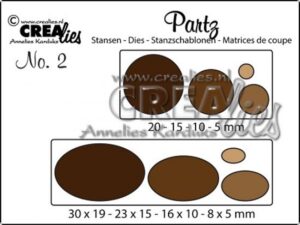 Set 2 matrite Crealies Partz no. 2 - Eye