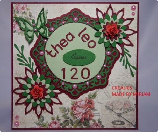Set 3 matrite Crealies Set of 3 no. 10 - Flowers 6