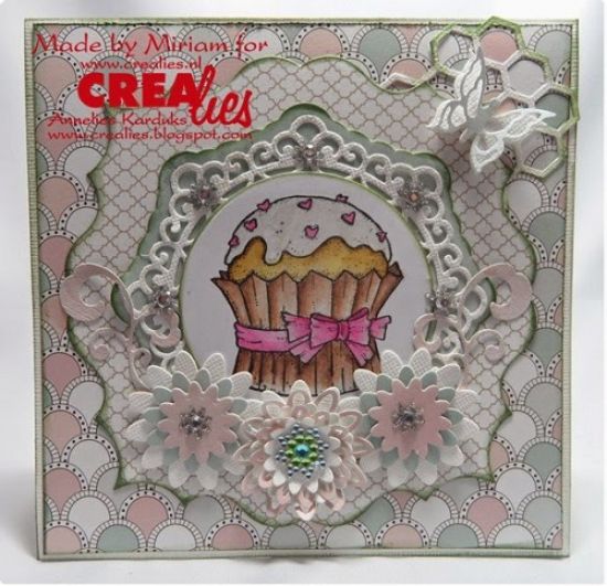 Set 3 matrite Crealies Set of 3 no. 10 - Flowers 6