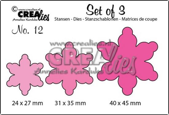 Set 3 matrite Crealies Set of 3 no. 12 - Flowers 8