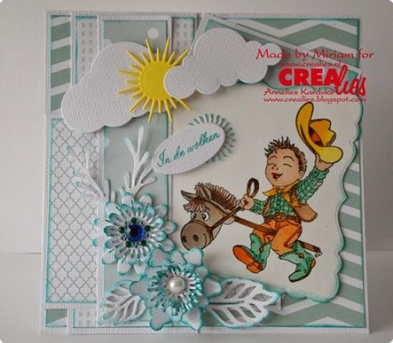 Set 3 matrite Crealies Set of 3 no. 12 - Flowers 8