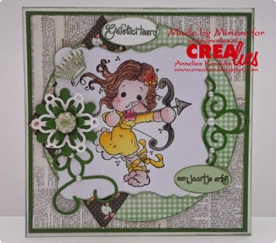 Set 3 matrite Crealies Set of 3 no. 12 - Flowers 8