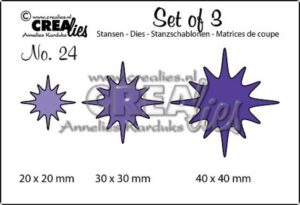 Set 3 matrite Crealies Set of 3 no. 24 - Sparkles