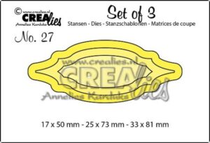 Set 3 matrite Crealies Set of 3 no. 27 - Labels 1