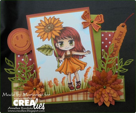Set 3 matrite Crealies Set of 3 no. 36 - Flowers 18