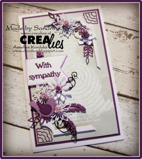 Set 3 matrite Crealies Set of 3 no. 36 - Flowers 18