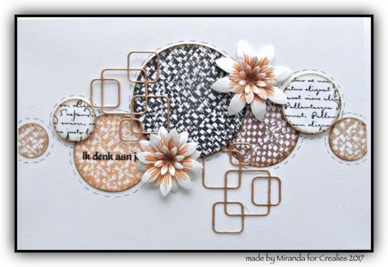 Set 3 matrite Crealies Set of 3 no. 36 - Flowers 18
