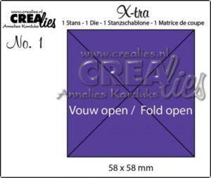 Matrita Crealies X-tra no. 1 - Fold Open 4 parts