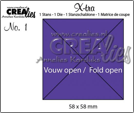 Matrita Crealies X-tra no. 1 - Fold Open 4 parts