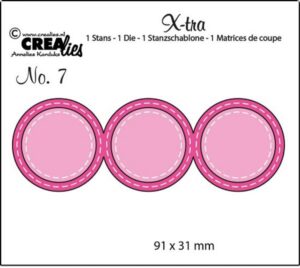 Matrita Crealies X-tra no. 7 - 3 Circles double stitched