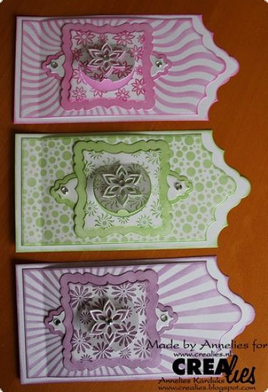 Set 6 matrite Crealies Crea-Nest-Lies Extreme Labels & Tags no. 2 - Wave