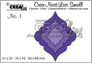 Set 3 matrite Crealies Crea-Nest-Lies Small no. 1 - Christmas Ornament 1