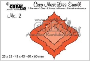 Set 3 matrite Crealies Crea-Nest-Lies Small no. 2 - Christmas Ornament 2